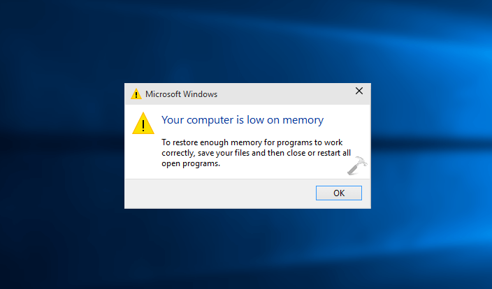 Vaš računar nema dovoljno memorije