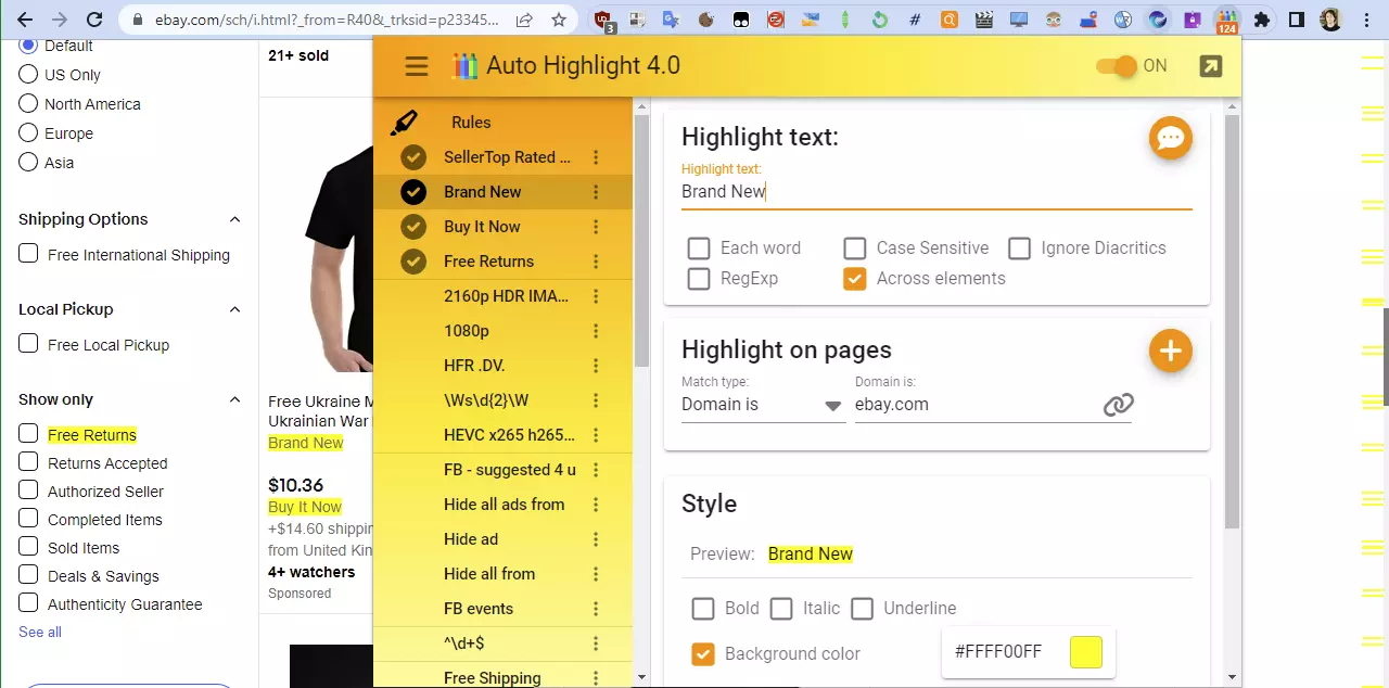 Auto Highlight